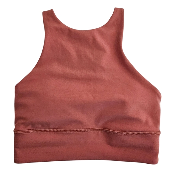 Lululemon Like a Cloud High Neck Sports Bra Dusty Rose Size 4 Light Support Yoga - Picture 1 of 8